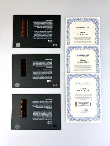 The Fast and the Furious – Rare Set of 3 Mounted 35mm Film, Nieuw