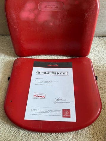 AFC Ajax - 1995 - Authentic Amsterdam ArenA seat - nr. 135, Nieuw
