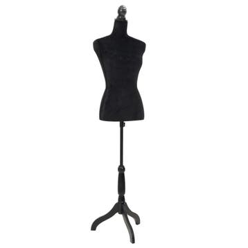 vidaXL Etalagepop torso vrouw zwart, Verzenden