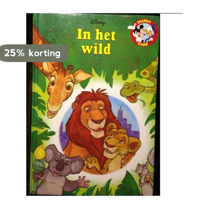 In het wild (+ CD) / Disney Boekenclub 9789085742029, Boeken, Kinderboeken | Kleuters, Gelezen, Verzenden