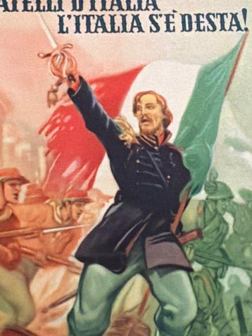 Italië - Propagandakaart militair RSI, Italiaanse Sociale, Gelopen