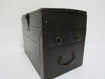 Doos - Hout - Houten *Kake-suzuri* (Mer
