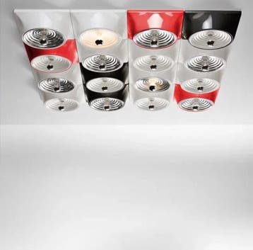 Stilnovo - studio Nizzoli - Wandlamp - GOLETTA wit/aluminium
