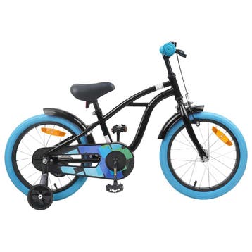 vidaXL Kinderfiets 16 Inch voor 4-6 jaar oud Zwart, Fietsen en Brommers, Verzenden, Nieuw