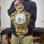 Horloge cartel Style Édouardien Bronze - 1850-1900 - Horloge, Antiquités & Art