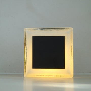 Lampe murale - Aluminium, Verre - verre solide, Antiquités & Art