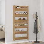 vidaXL Schoenenkast 2 pcs Artisan Eiken 85 x 18 x 90 cm, Verzenden, Nieuw