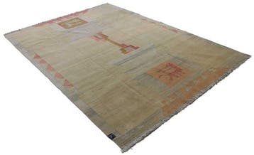 Moderne Indo Kelim van wol - Kelim - 277 cm - 196 cm -