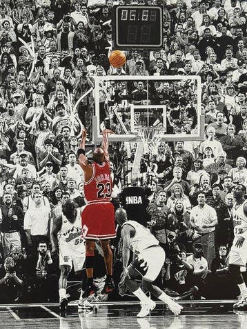Michael Jordan - The Shot, 1998 NBA Finals | Official Poster