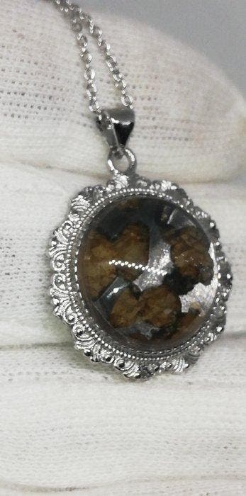Pendentif météorite Brenham. Météorite de pierre-fer - 5.9 g, Collections