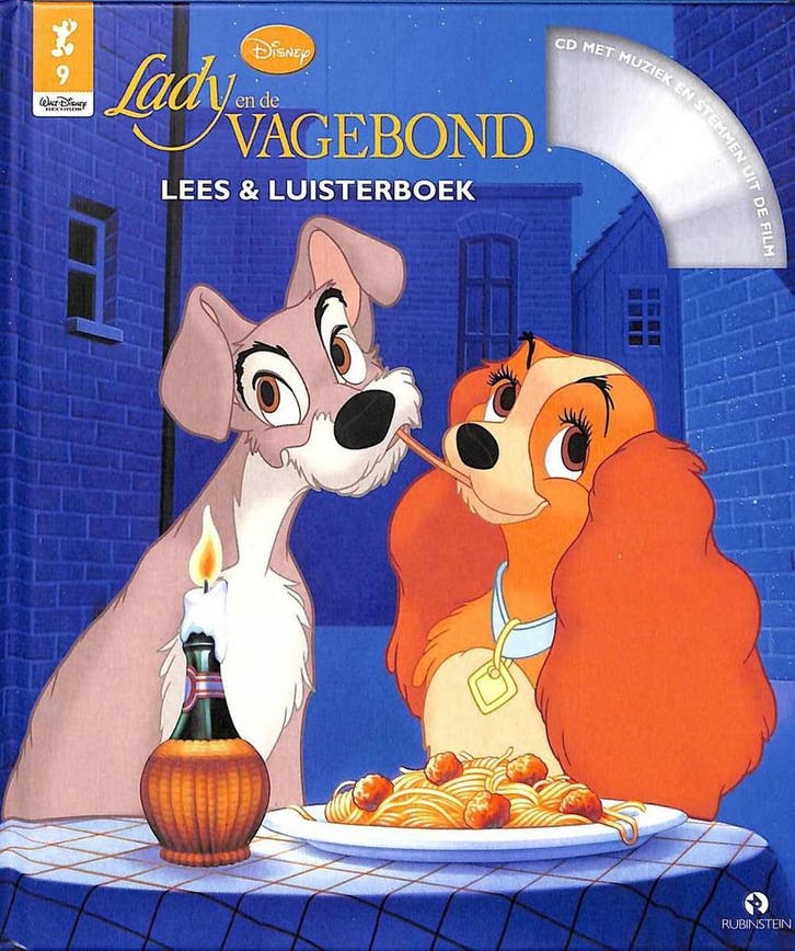 lady en de vagebond lees en luisterboek 9789047615071 Disney, Boeken, Kinderboeken | Kleuters, Gelezen, Verzenden