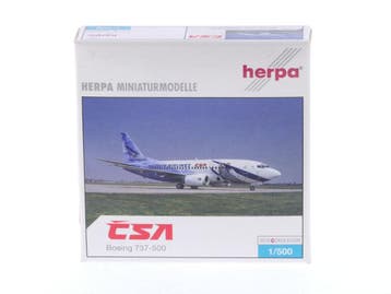 Schaal 1:500 Herpa 513944 Boeing 737-500 CSA Czech Airlin..., Ophalen of Verzenden