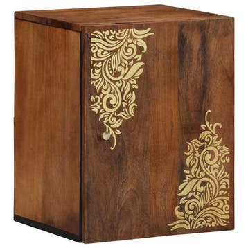 vidaXL Wandkast Honing bruin 38 x 33 x 48 cm Massief Mango, Verzenden, Nieuw