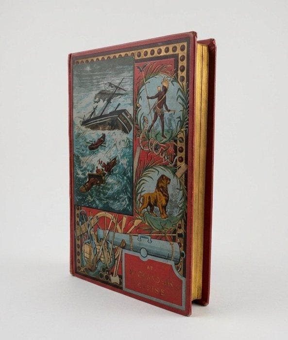 J.-R. Wyss - Le Robinson Suisse - Cartonnage déditeur -, Antiquités & Art, Antiquités | Livres & Manuscrits