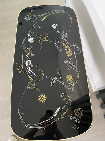 Salontafel - Hout, Messing