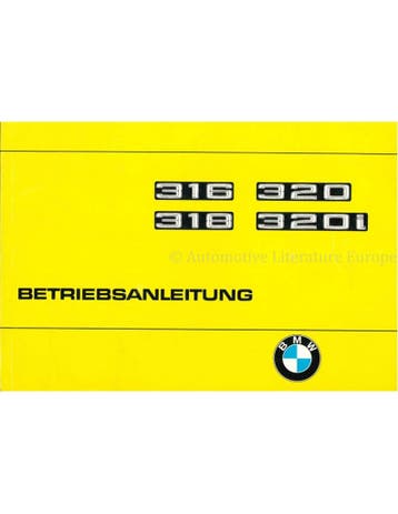 1975 BMW 3 SERIE INSTRUCTIEBOEKJE DUITS