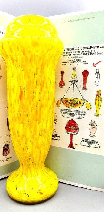 LEGRAS (1839-1916) - Vase - Rare Vase Art Déco en Verre, Antiquités & Art