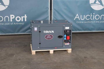 Veiling: Generator Silent 9500DSEH Diesel 10kVA 2026 Nieuw, Ophalen