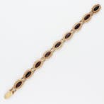 Armband - 14 karaat Geel goud - Granaat, Nieuw
