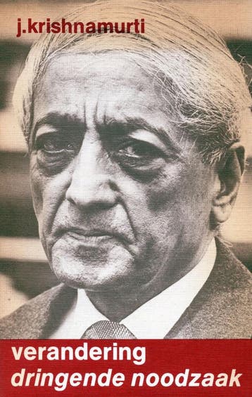 Verandering dringende noodzaak - Jiddu Krishnamurti - 978906, Boeken, Verzenden, Nieuw