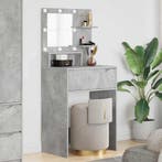 vidaXL Slaapkamer Toilet Tafels Beton Grijs 80 x 39,6 x 135, Huis en Inrichting, Verzenden, Nieuw