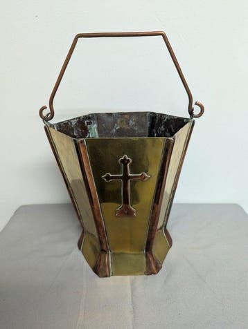Wijwatervat - 1850-1900 - Wijwater emmer - 38 cm - 3,5 kg