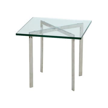 Bijzettafel Barcelona Pavillion 50cm transparant, Huis en Inrichting, Verzenden, Nieuw