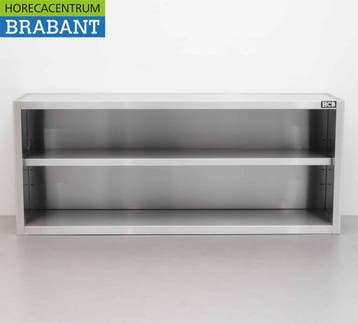 HCB Armoire murale en acier inoxydable Modèle ouvert 160 cm, Verzenden