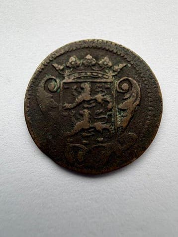 Nederland, Friesland Duit 1702 (Zonder minimumprijs), Postzegels en Munten
