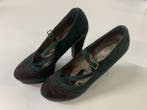 Veiling - Groene suede platform Mary Janes van Elsa Ducci ma, Kleding | Dames, Schoenen, Nieuw