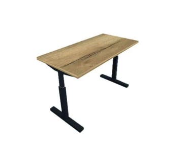 Verstelbaar bureau in hoogte - aanbieding natuur eiken, Verzenden