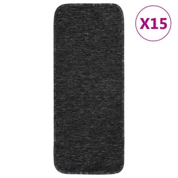 vidaXL Trapmatten 15 st anti-slip rechthoekig 60x25 cm, Verzenden