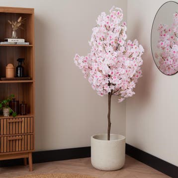 Plante artificielle - cerisier en fleurs 160 cm - 160 cm, Maison & Meubles, Verzenden, Neuf