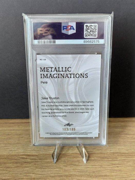 2023 Leaf Metallic Imaginations - Pelé /199 - PSA Graded, Collections, Autocollants