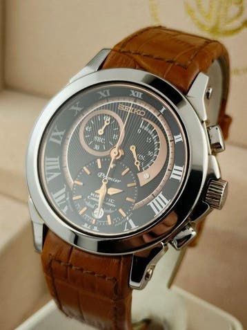 Seiko - Premier Kinetic Chronograph - Zonder minimumprijs -