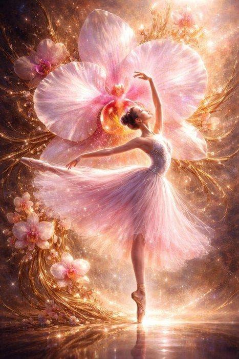 MariVial - Orchid Étoile - Dance of the Eternal Bloom, Antiek en Kunst, Kunst | Designobjecten