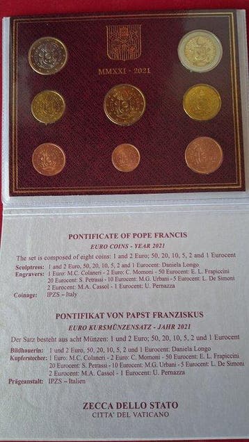 Vaticaan. Year Set (BU) 2021 (Zonder minimumprijs)