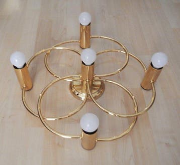 Leola Leuchten - Gaetano Sciolari - Plafondlamp - Dorata