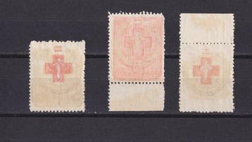 Thailand 1955 - Volledige serie van 3 waarden Corce Rossa