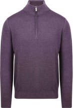 R2 Half Zip Trui Merino Wol Paars maat Maat 52/54 (L) Heren, Maat 52/54 (L), Verzenden, Paars, Nieuw