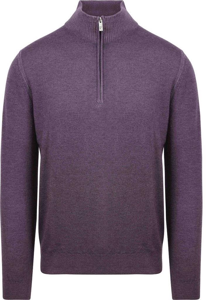 R2 Half Zip Trui Merino Wol Paars maat Maat 52/54 (L) Heren, Vêtements | Hommes, Pulls & Vestes, Envoi