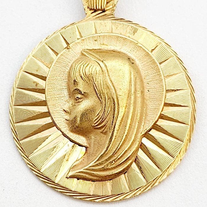 Ketting met hanger - 18 karaat Geel goud - 10.000, Handtassen en Accessoires, Antieke sieraden