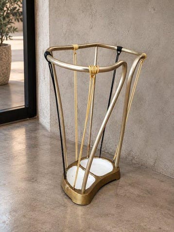 Paraplustandaard/rek - Metaal, Messing - Paraplu Rek, houder