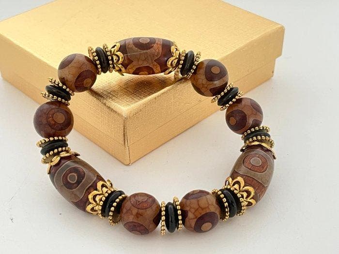 Dzi Stretch-Armband- 60 g, Verzamelen, Mineralen en Fossielen