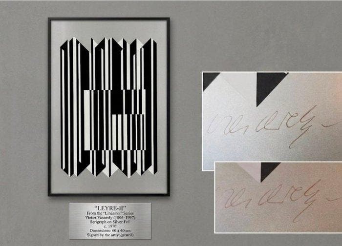 Victor Vasarely (1906-1997) - Leyre-II (o Leyre II), Antiquités & Art, Antiquités | Autres Antiquités