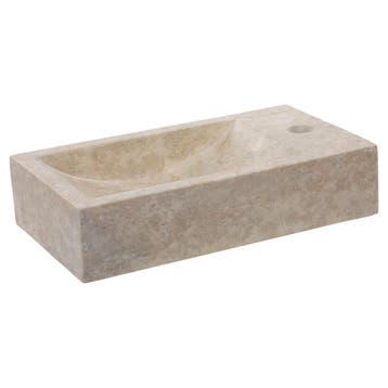 Fontein Differnz Hura L Marmer 40x22x9 Cm Crème, Doe-het-zelf en Bouw, Ophalen of Verzenden, Nieuw, Overige typen