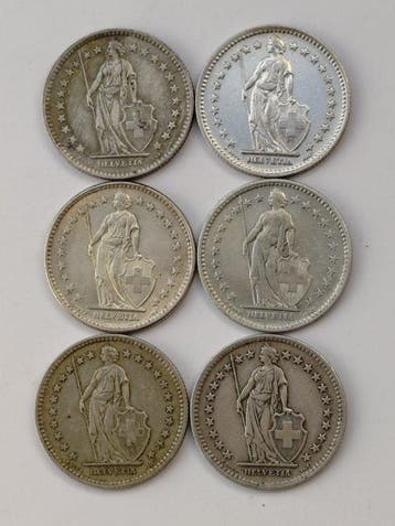 Zwitserland. 2 Francs (Zonder minimumprijs)