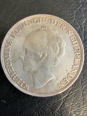 Curaçao (Caribisch Nederland). Wilhelmina. 1 Gulden 1944, Postzegels en Munten
