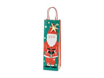 Cadeautasje Kerstman 36cm, Verzenden, Nieuw