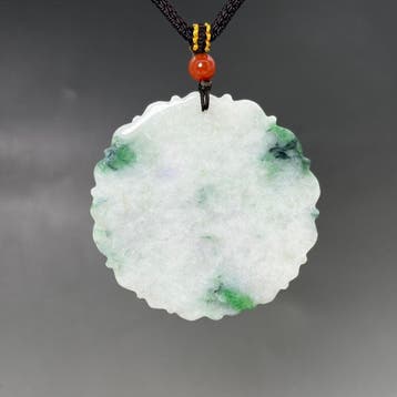 Jadeite certifié(A-jade) Pendentif Dragon en Jade Naturel -